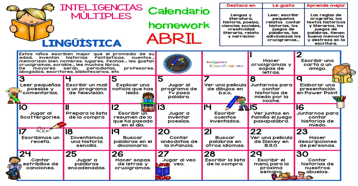 formatos de calendarios