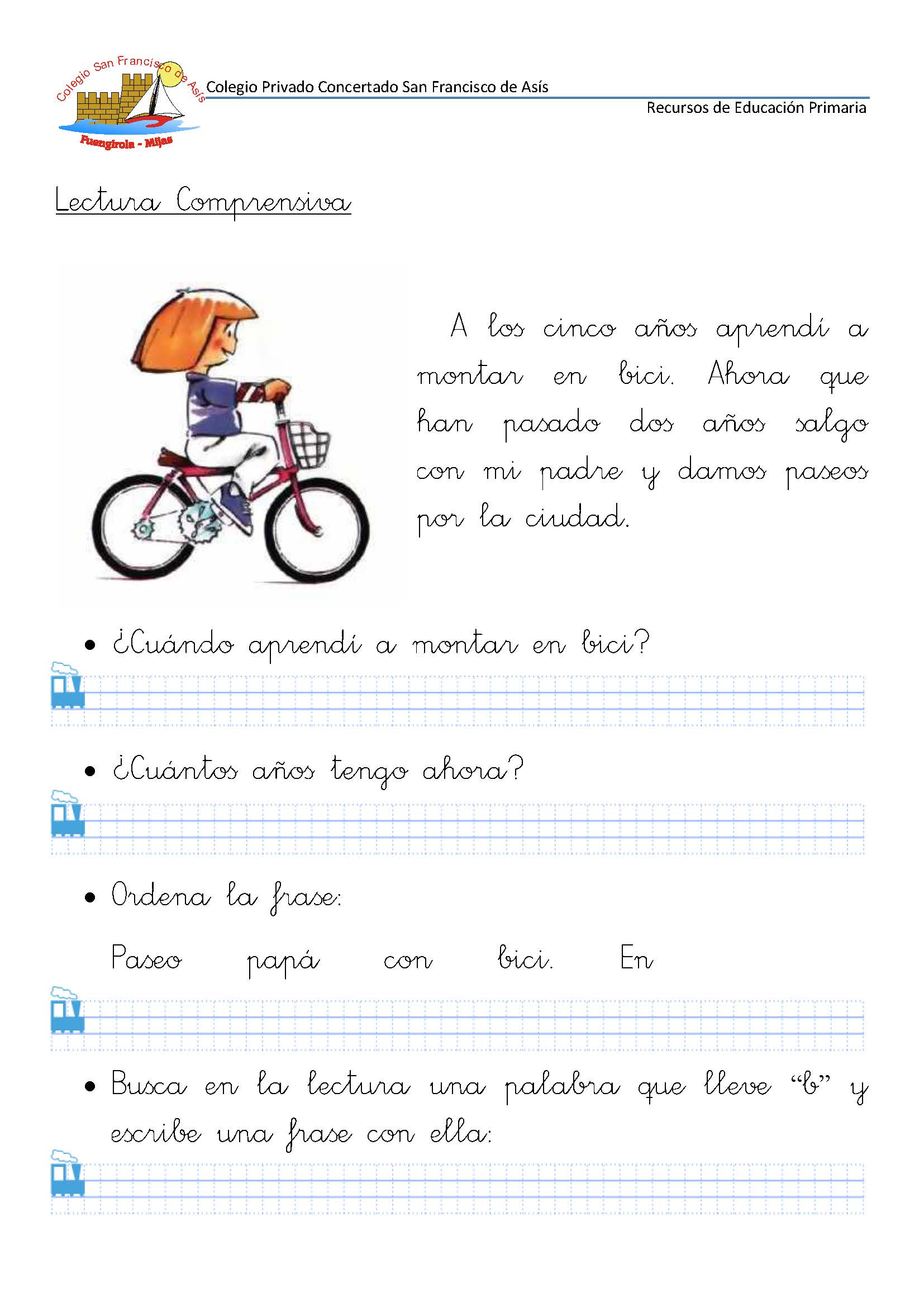 Fichas De Comprensi N Lectora Para Primer Grado Y Primer Ciclo De