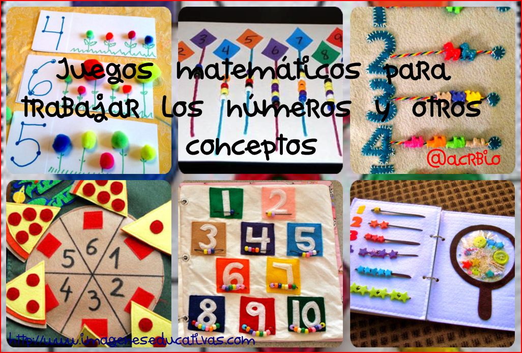 Juegos matemáticos para los números y otros conceptos lógico matemático en Imagenes Educativas