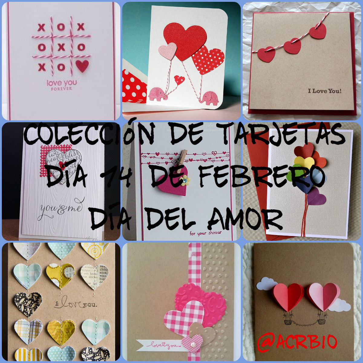 Collage Tarjetas San Valentin - Imagenes Educativas