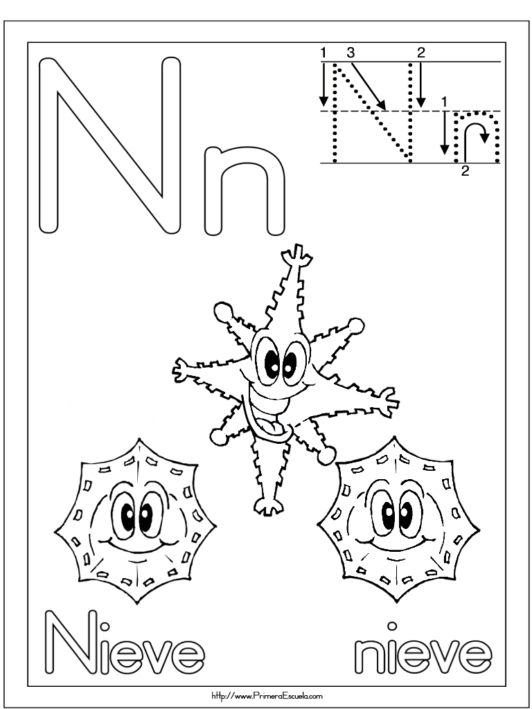 Ficha letra n nieve_b – Imagenes Educativas Ficha letra n nieve_b – Imagenes Educativas