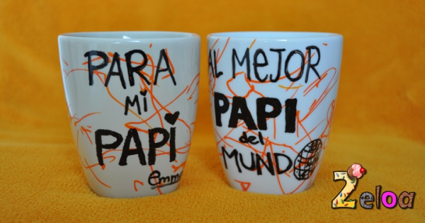 Manulidades: Tazas para regalar el día del padre, con plantillas y  tutoriales incluidos – Imagenes Educativas