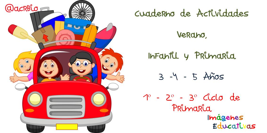 Cuaderno de Actividades Verano Portada – Imagenes Educativas