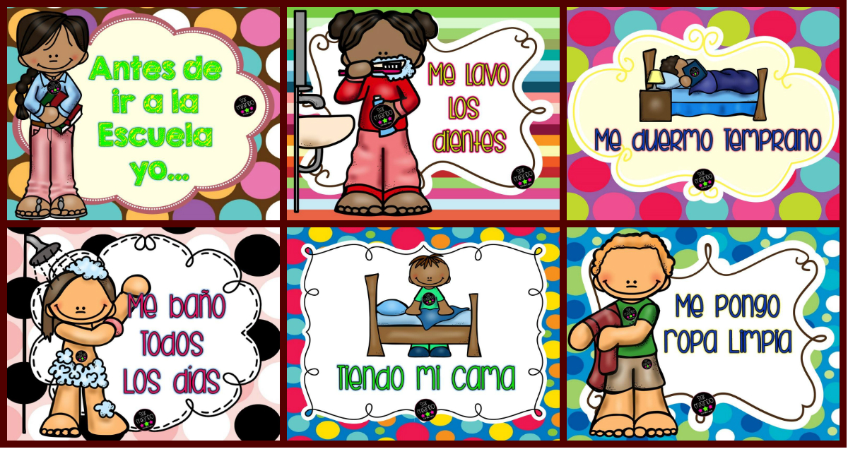 Tarjetas Tareas Antes De Ir A La Escuela Portada Imagenes Educativas
