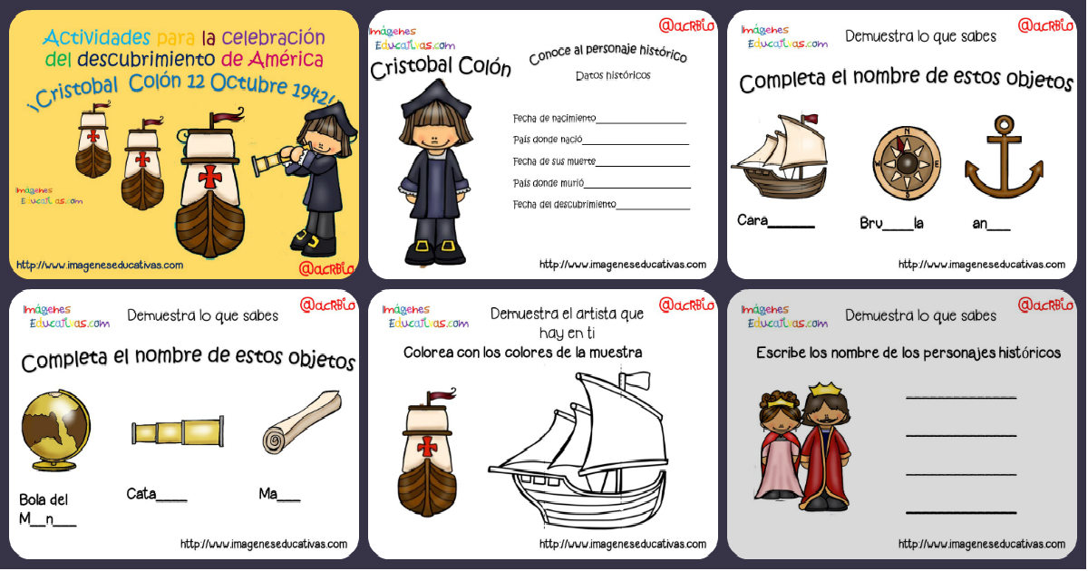 Actividades Del Descubrimiento De América Para Trabajar Con Los Niños