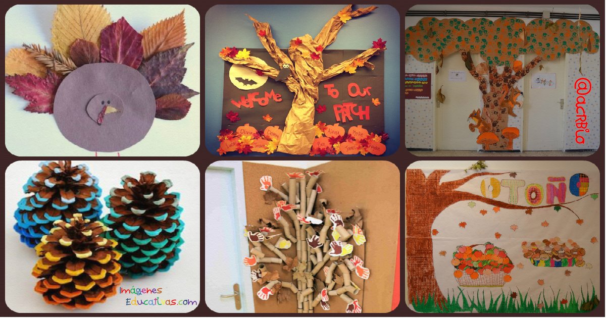 Súper Colección con decoraciones de otoño: rincones, puertas, murales,  detalles y pasillos. – Imagenes Educativas