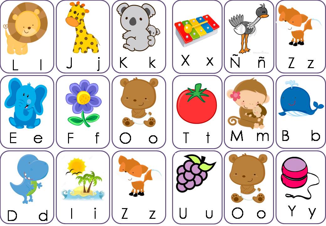 Lotería De Letras Formato Pequeño 9 Imagenes Educativas