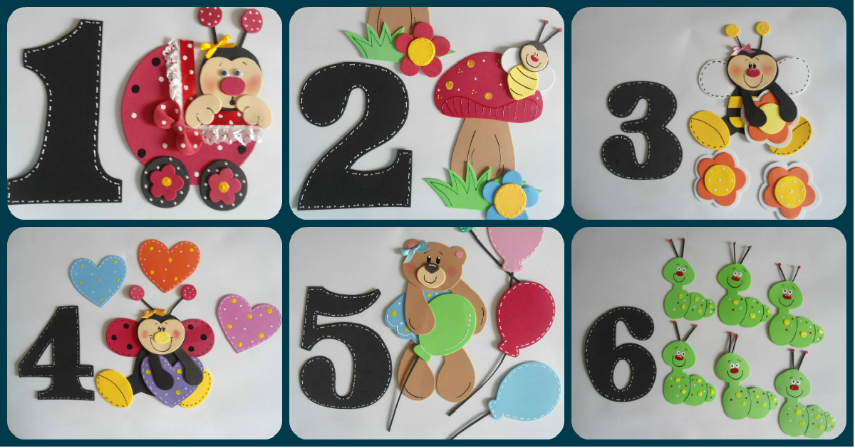 Números. Decora con foami, platillas y moldes incluidos. – Imagenes Educativas de fomi Números. Decora con foami, platillas y moldes incluidos. – Imagenes Educativas