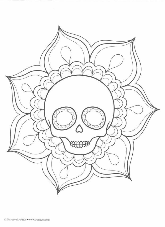 Dibujos para colorear el día de los muertos (15) – Imagenes Educativas