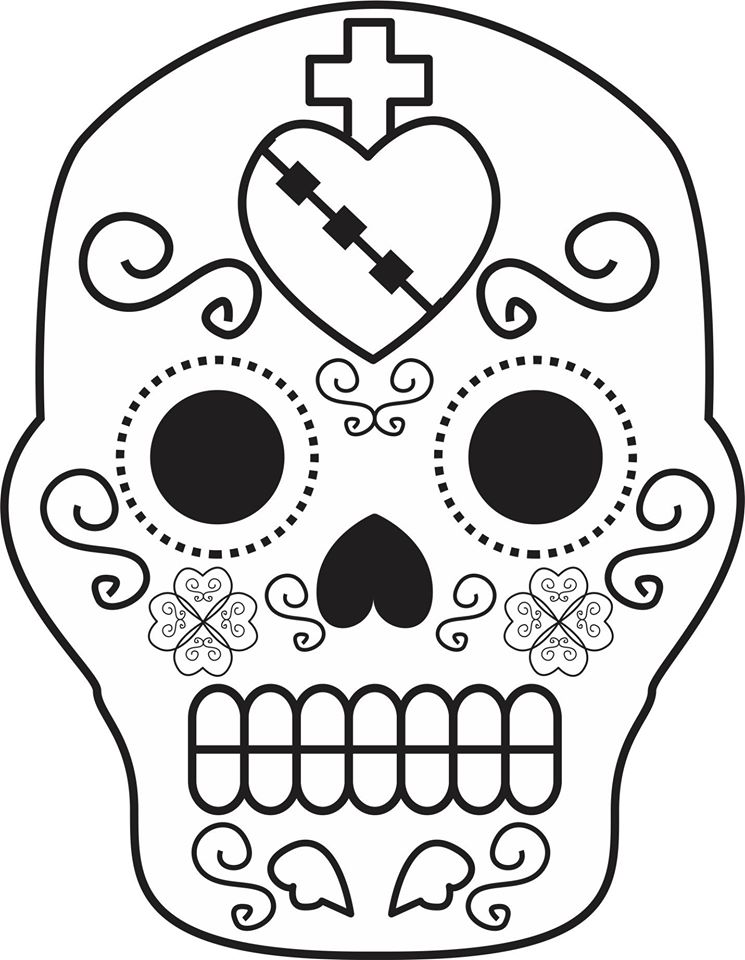 Dibujos para colorear el día de los muertos (55) – Imagenes Educativas