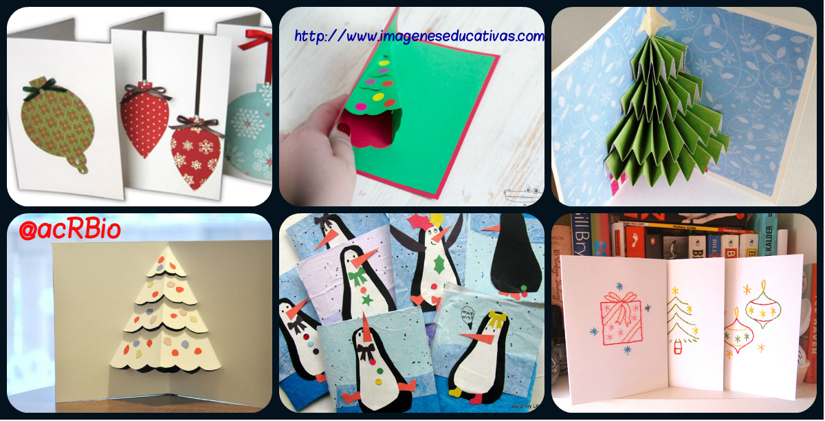 Colección de IDEAS 2015:Tarjetas de Navidad para hacer en clase – Imagenes  Educativas