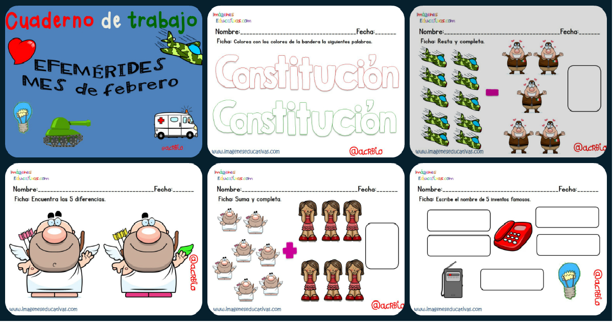 Colección de fichas: Cuadernillo Temático Efemérides de 
