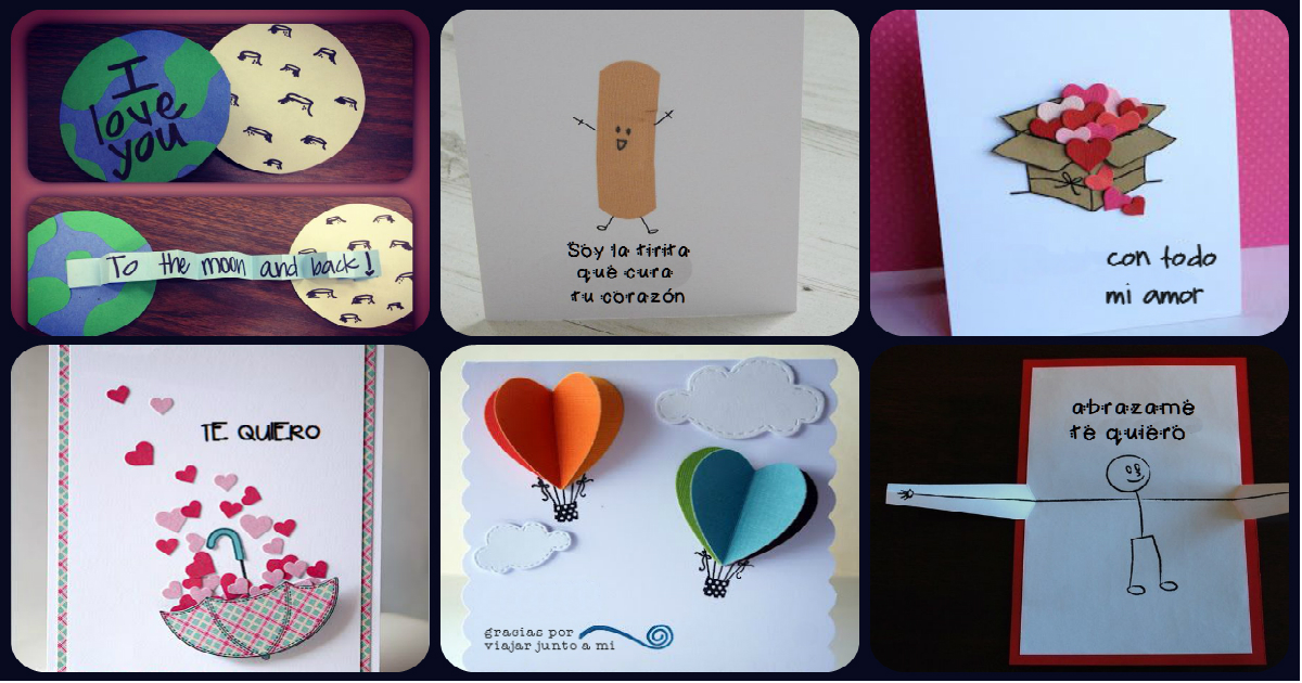 10 nuevas tarjetas súper originales para felicitar en San Valentín” Muy  fáciles de hacer” – Imagenes Educativas