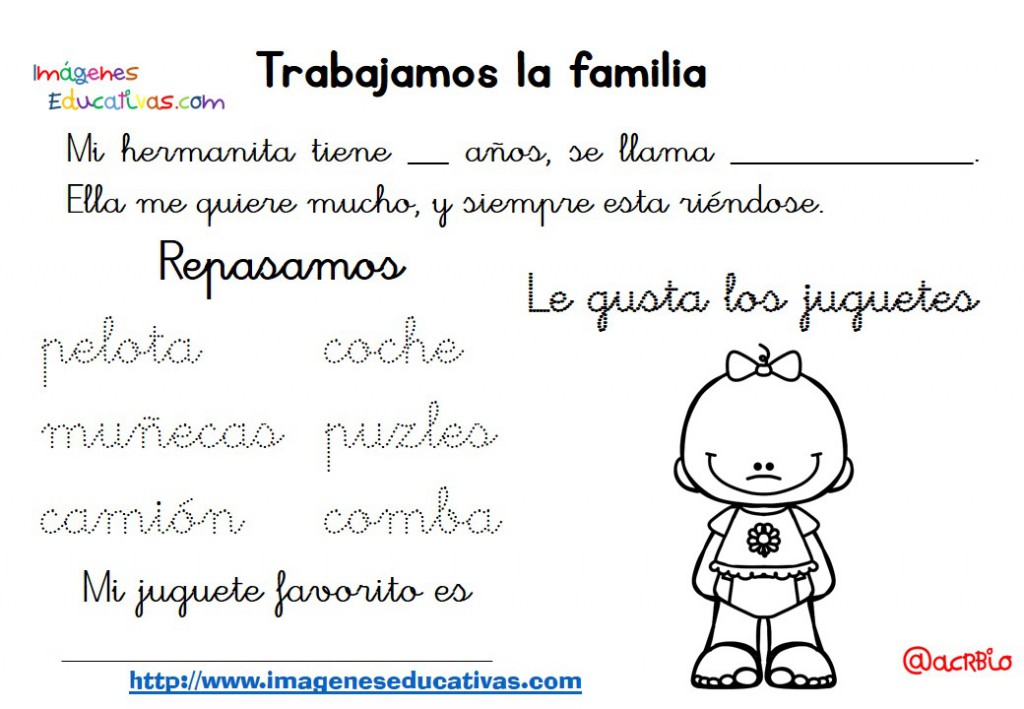 Trabajamos la FAMILIA como centro de interés en este cuadernillo de ...