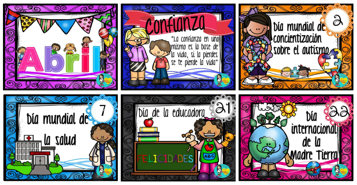 Efemérides de abril nuevos diseños – Imagenes Educativas