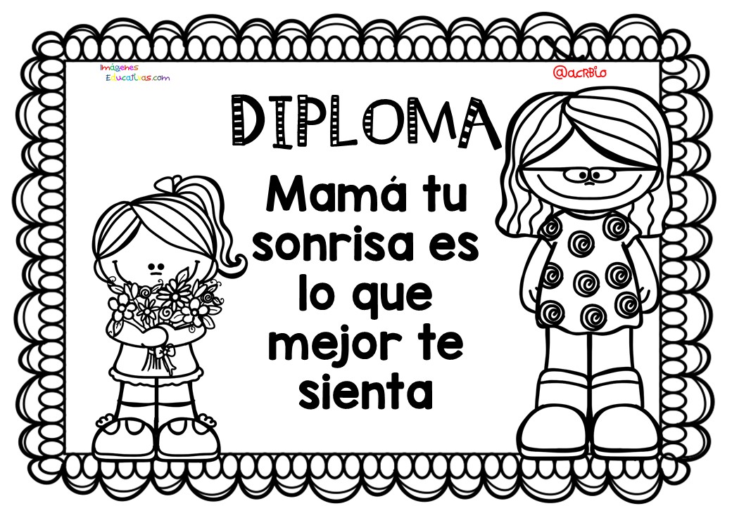Diplomas para colorear del día de las madres. 10 de Mayo (5) – Imagenes Educativas Diplomas para colorear del día de las madres. 10 de Mayo (5) – Imagenes Educativas