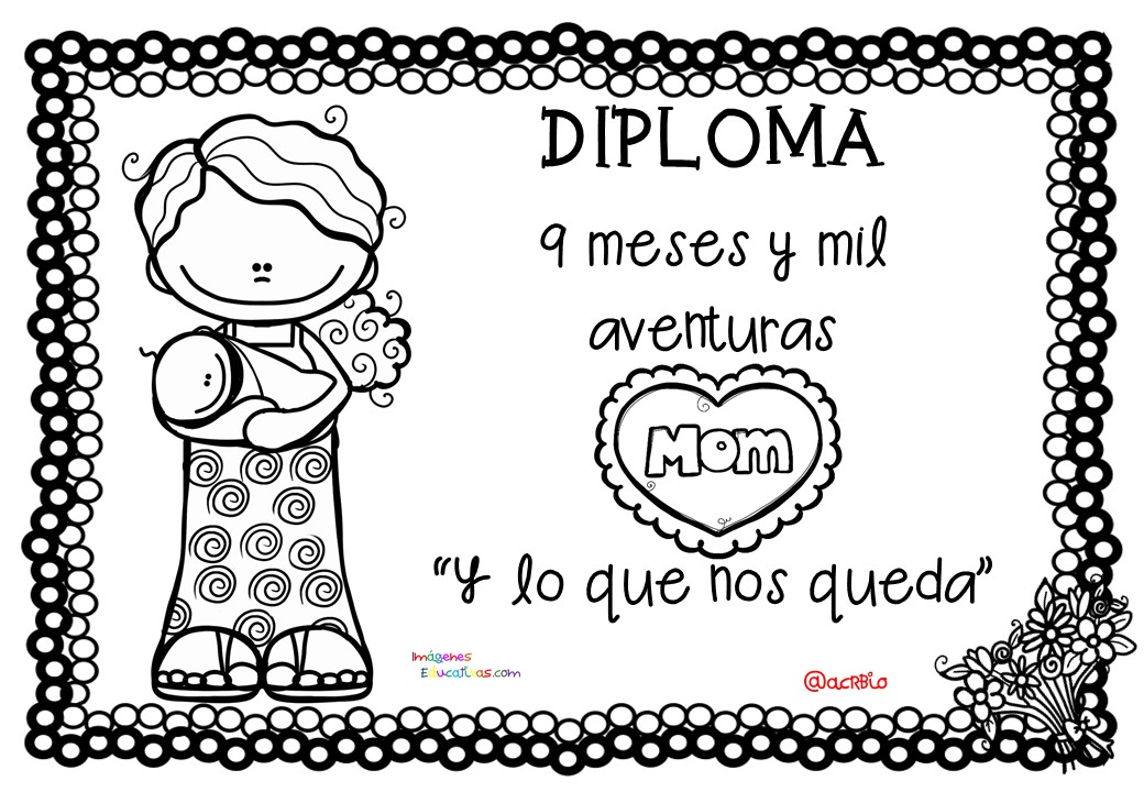 Diplomas para colorear del día de las madres. 10 de Mayo (7) - Imagenes ...