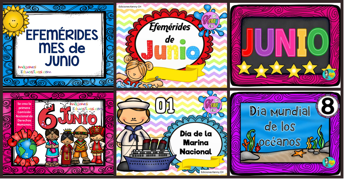 EFEMÉRIDES MES de JUNIO PORTADA colección – Imagenes Educativas