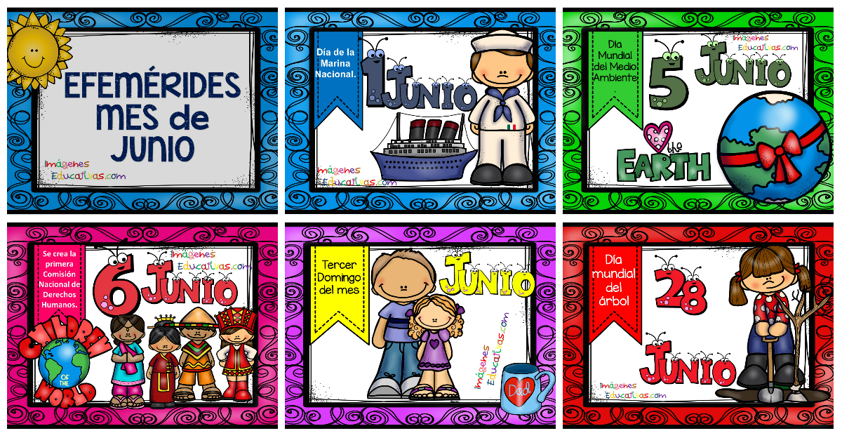 EFEMÉRIDES MES de JUNIO – Imagenes Educativas