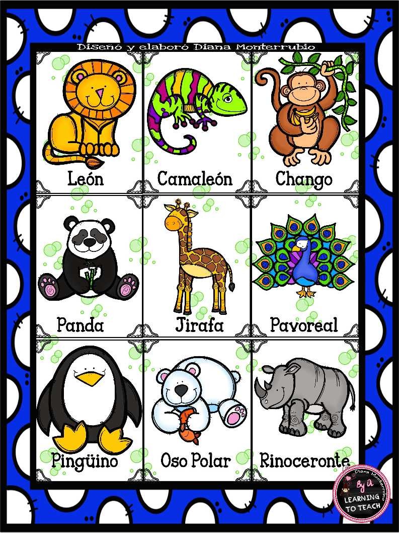 LOTERÍA DE ANIMALES (18) - Imagenes Educativas
