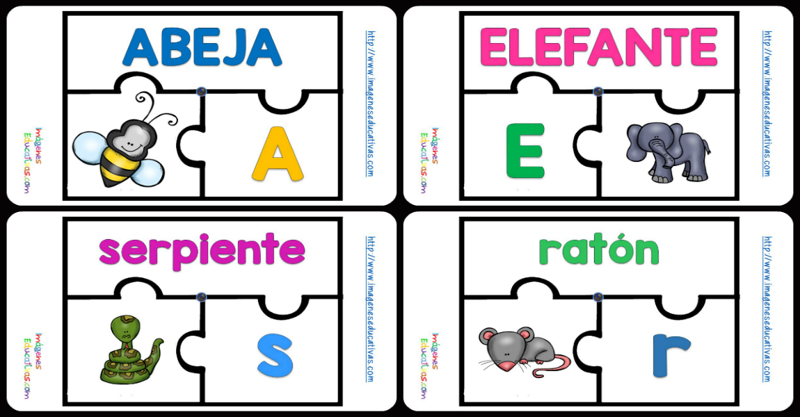 Aprendo El JUEGO Puzzle Abecedario – Imagenes Educativas