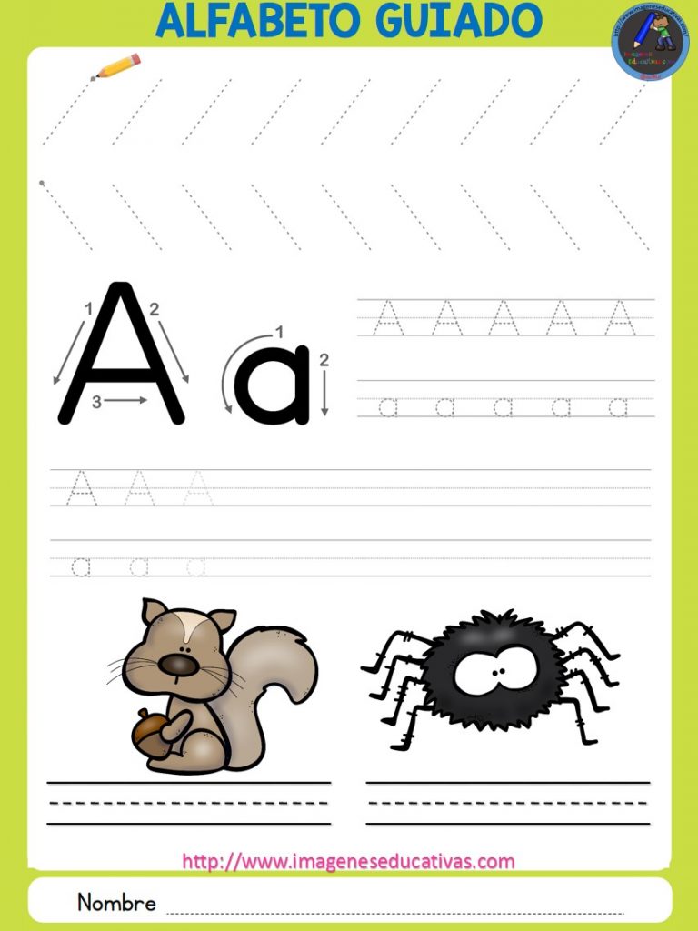 Abecedario guiado animales fichas (1) - Imagenes Educativas