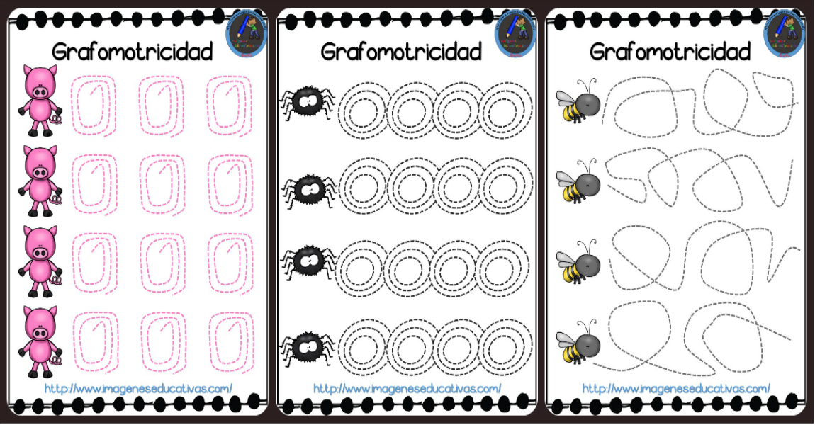 Fichas de grafomotricidad y preescritura 2017 - Imagenes Educativas