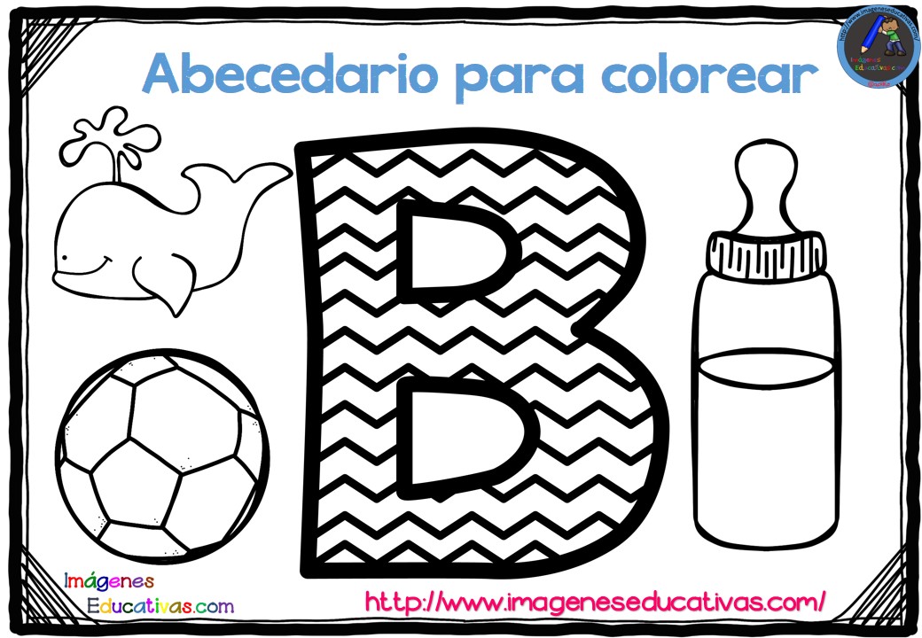 Abecedario Para Colorear Listo Para Descargar E Imprimir Zig Zag 2