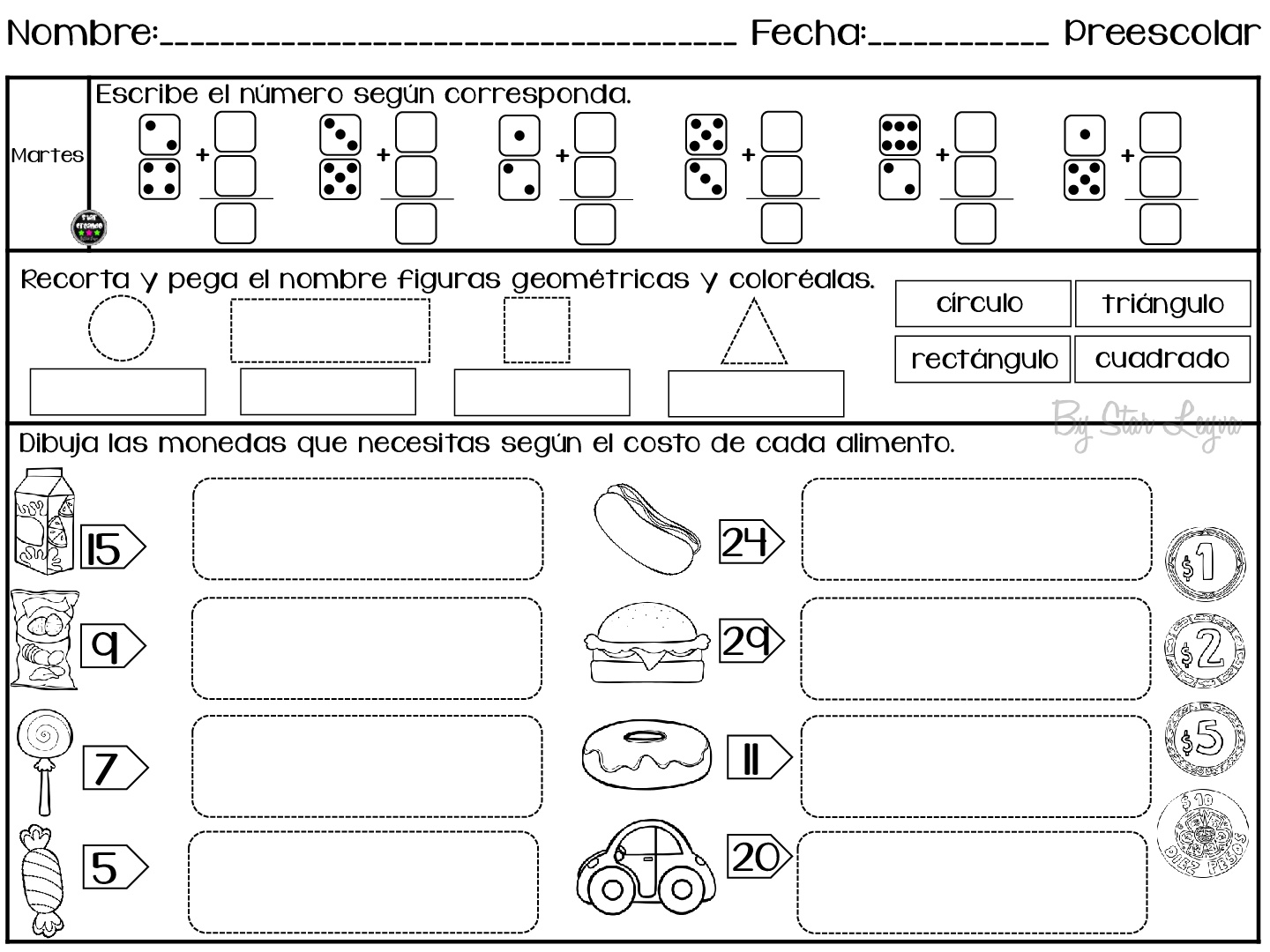 Evaluacion Diagnostica Preescolar 2017 - 2018 PARA IMPRIMIR