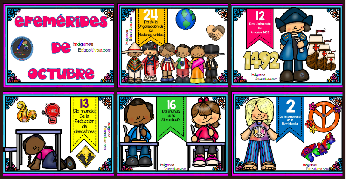EFEMÉRIDES OCTUBRE PORTADA – Imagenes Educativas EFEMÉRIDES OCTUBRE PORTADA – Imagenes Educativas