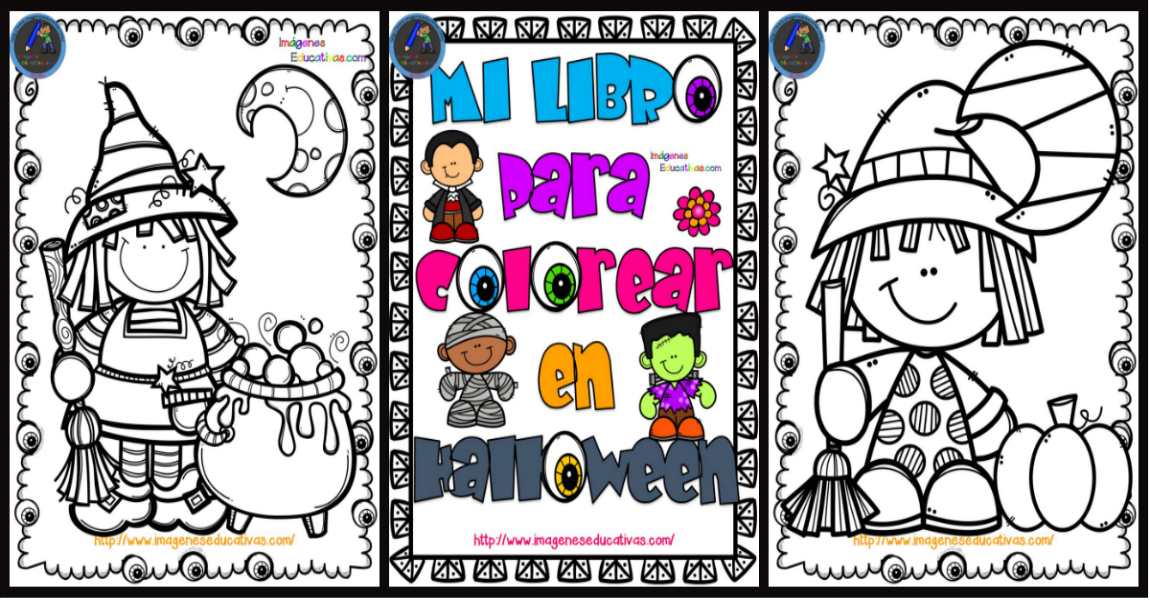 Mi libro para colorear en Halloween PORTADA – Imagenes Educativas