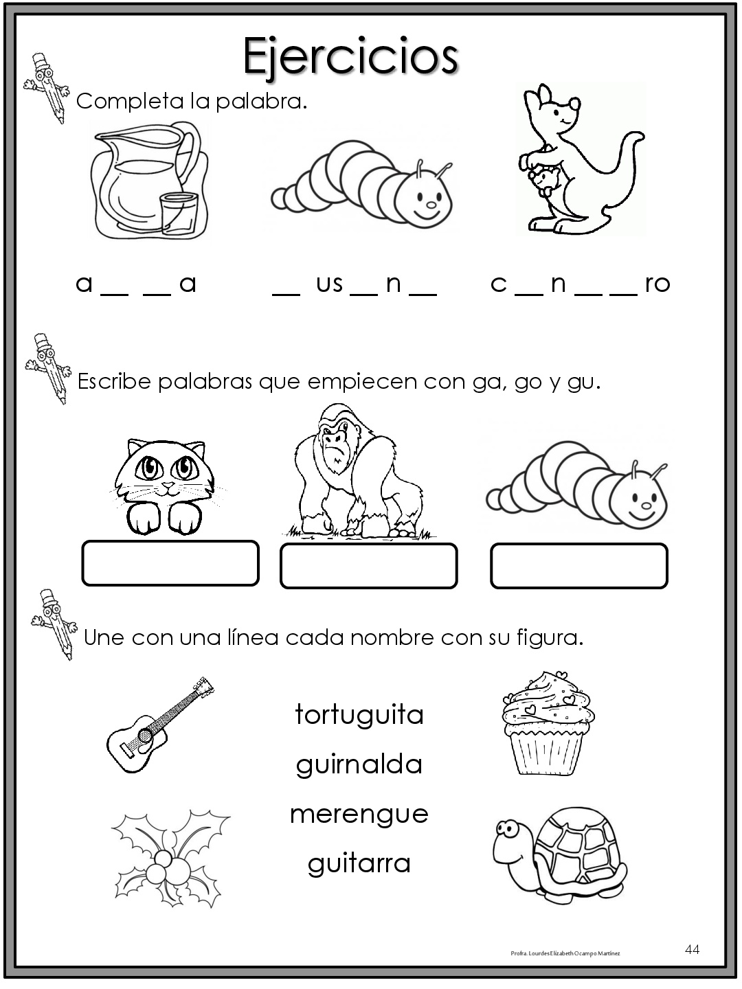 50 Ejercicios De Lecto Escritura Para Preescolar Y Primaria 023