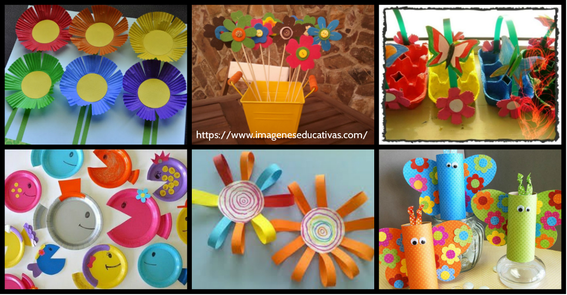 Super colección de manualidades para niños y niñas especial primavera para  hacer en clase o en casa – Imagenes Educativas