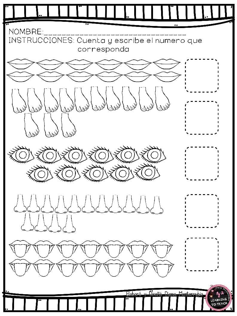 53 Actividades Partes Del Cuerpo 2a Partepágina01 Imagenes Educativas