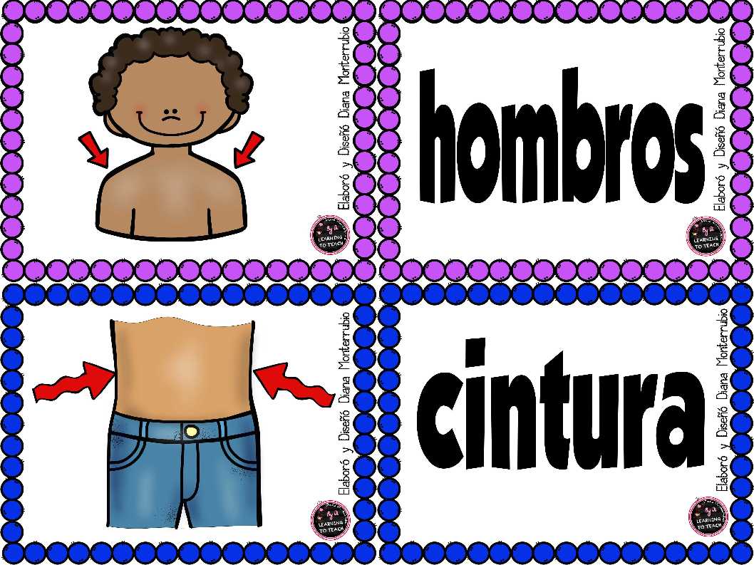 Memorama Partes Del Cuerpo 5 Imagenes Educativas