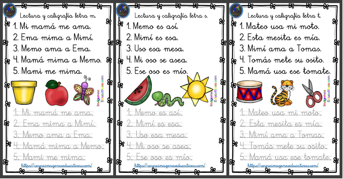 Caligrafía para niños de 4 a 8 años: Aprendiendo a repasar letras Libro  de actividades para