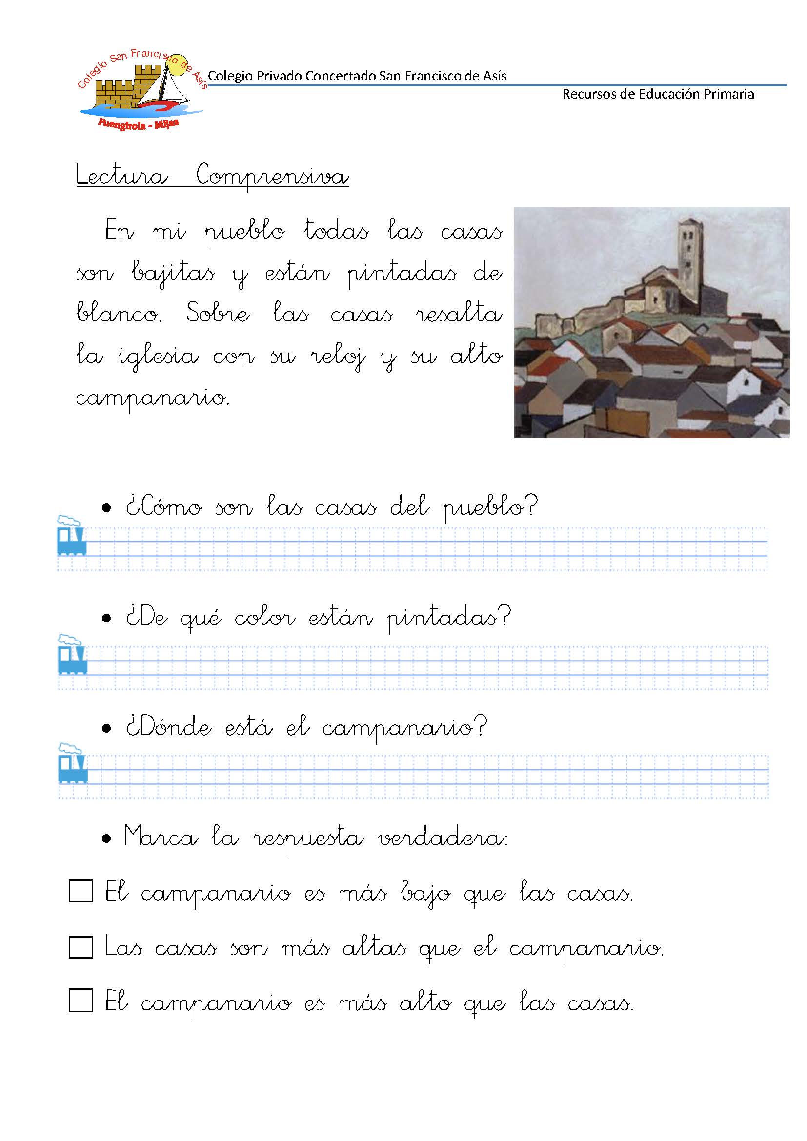 50 Fichas de comprensión lectora para primer grado y primer ciclo de ...