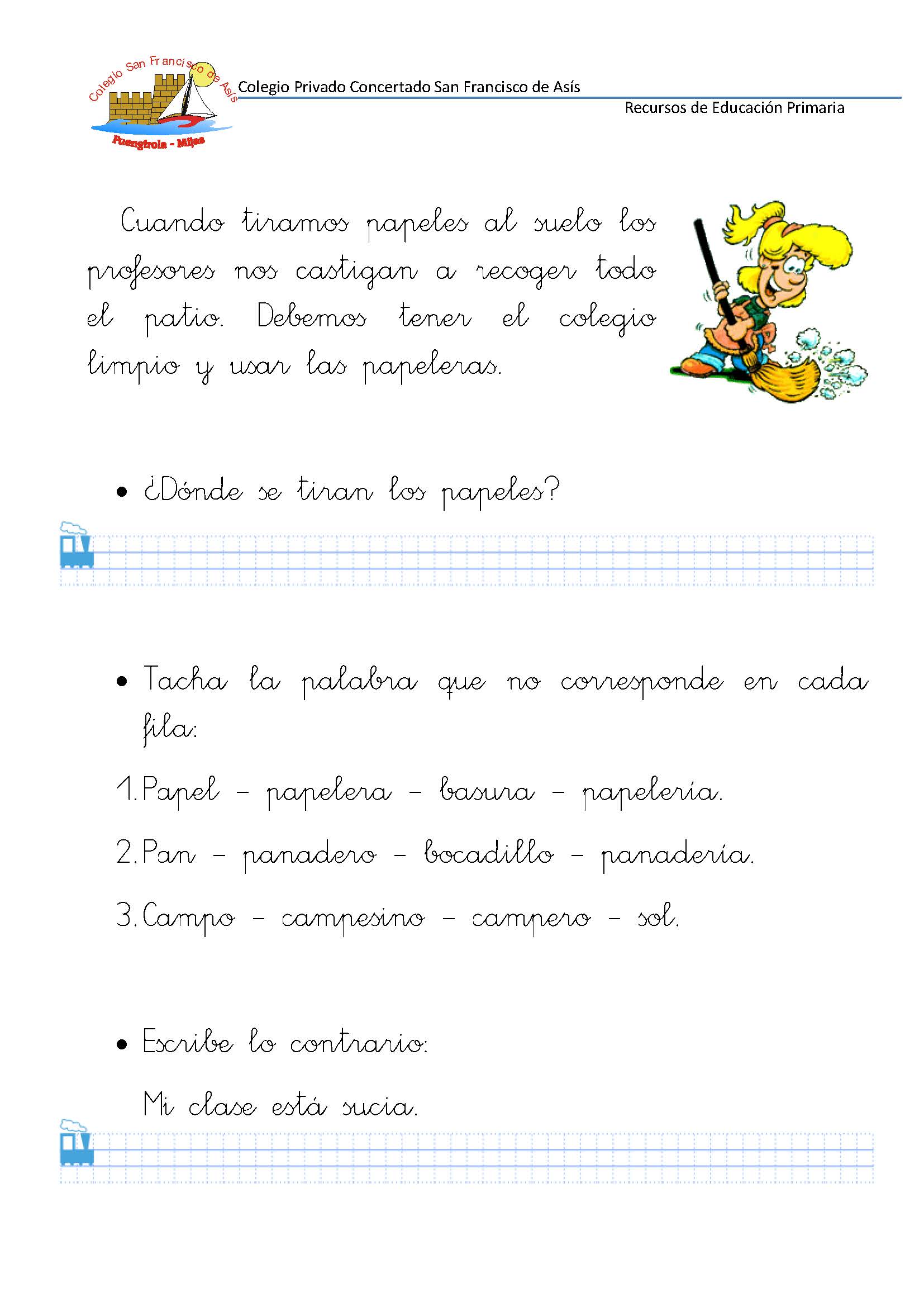 50 Fichas de comprensión lectora para primer grado y primer ciclo de ...