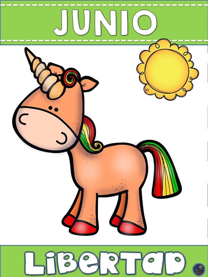 PORTADAS MESES 2019 UNICORNIOS (6) – Imagenes Educativas