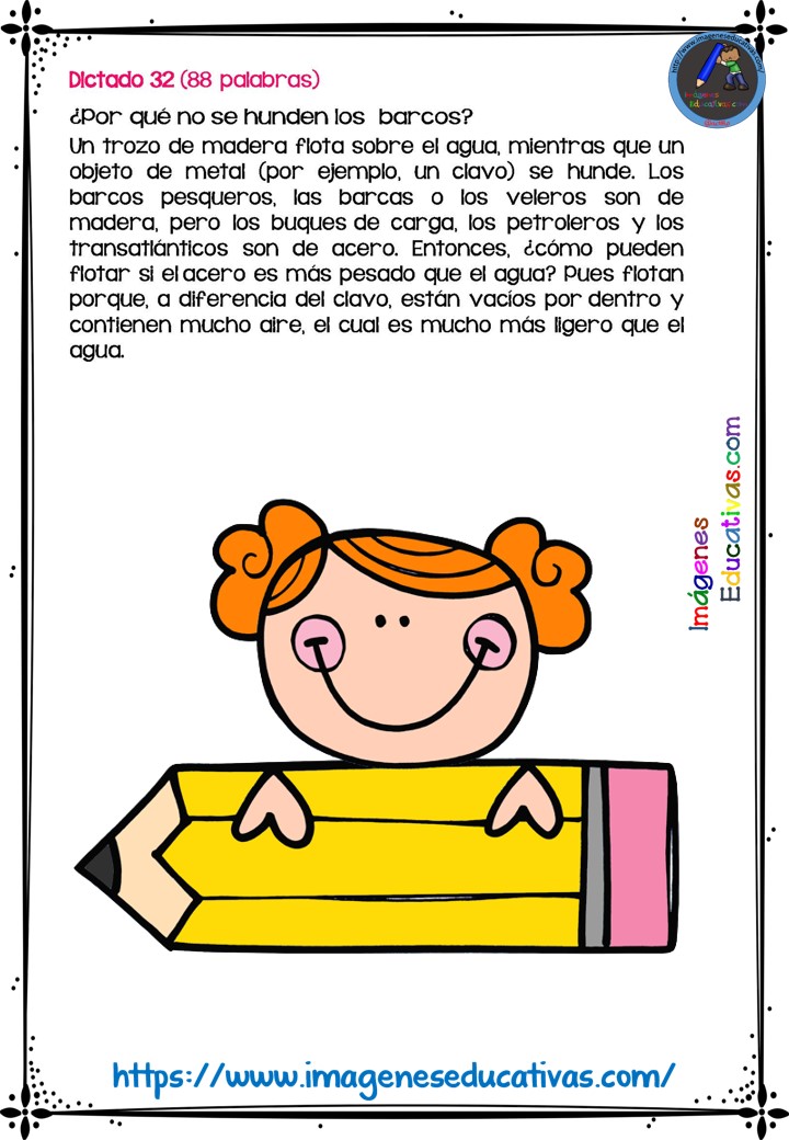 30 Dictados Para Primaria 1º 2º Y 3º Ciclo 10 Imagenes Educativas