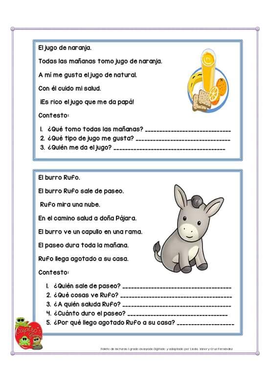 cisne Regenerador Persona a cargo del juego deportivo LECTURAS COMPRENSIVAS cortas para niños (9) – Imagenes Educativas