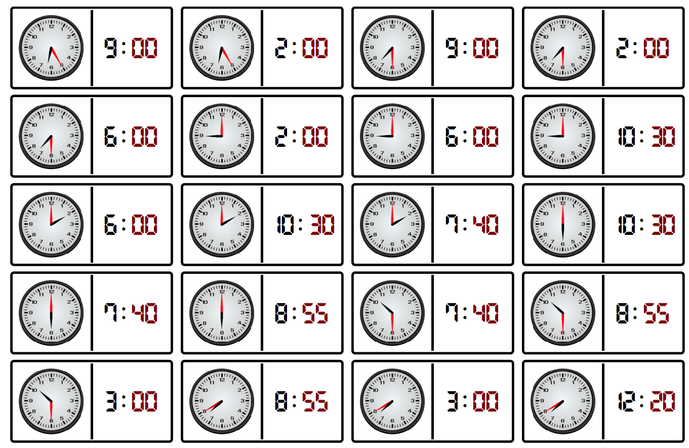 Manecillas Reloj Para Aprender La Hora Niños Relojes Para Recortar