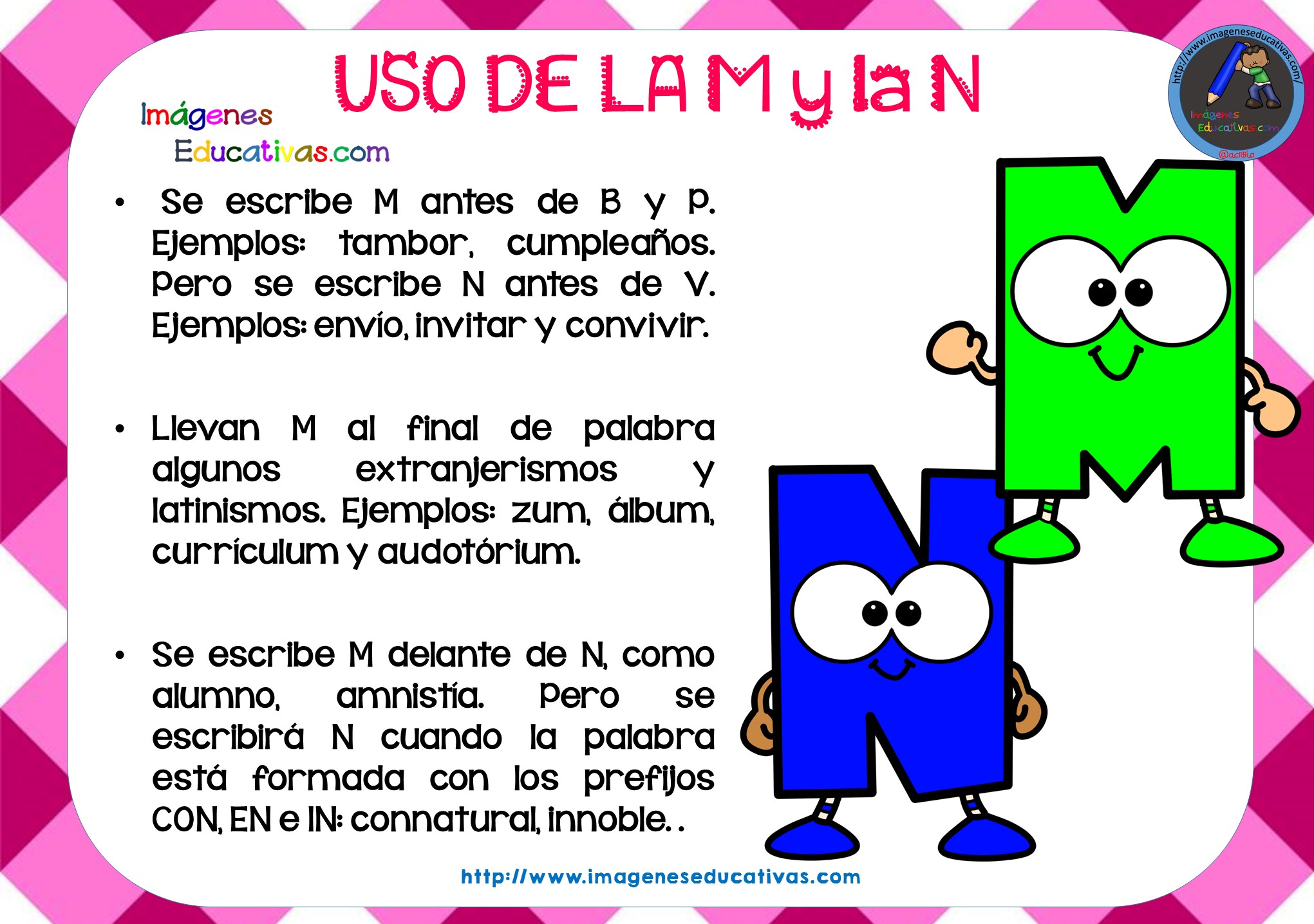 Laminas con reglas de ortografía sencillas para los mas peques ...