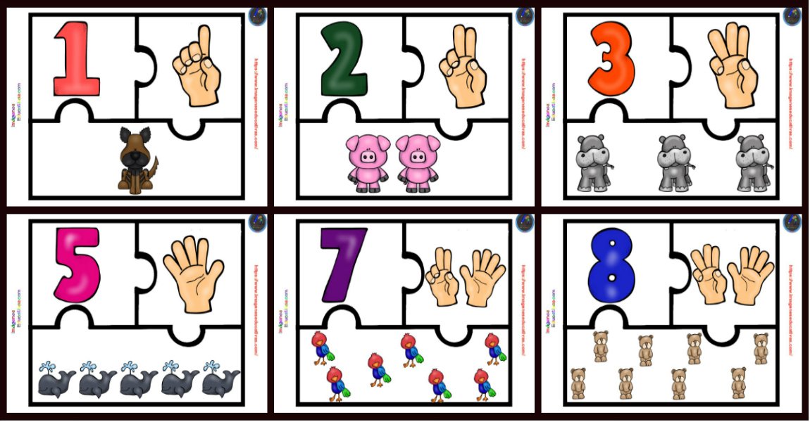 Puzzle Para Trabajar Los Números Imagenes Educativas
