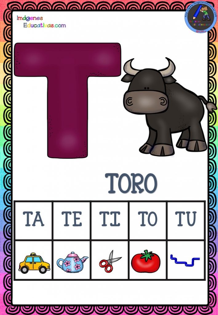Abecedario Silábico ANIMALES para descargar en PDF - Imagenes Educativas