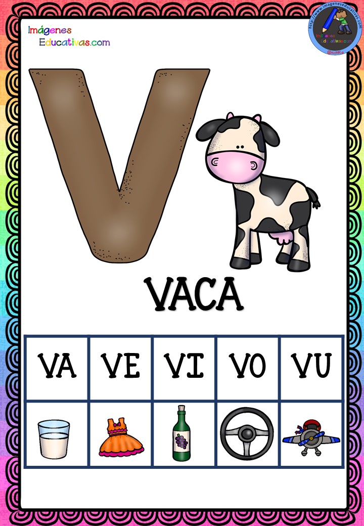 Abecedario Silábico ANIMALES para descargar en PDF - Imagenes Educativas