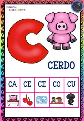 Abecedario Silábico ANIMALES para descargar en PDF - Imagenes Educativas