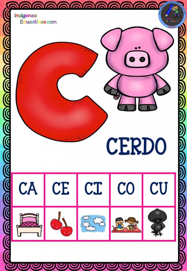Abecedario Silábico ANIMALES para descargar en PDF - Imagenes Educativas