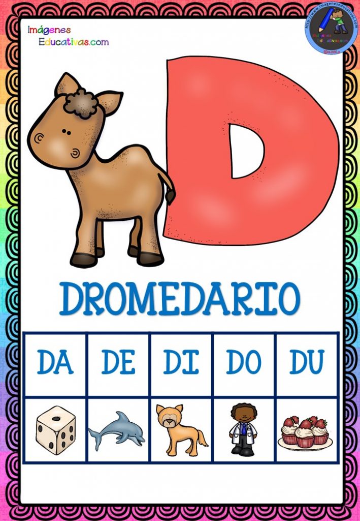 Abecedario Silábico ANIMALES para descargar en PDF - Imagenes Educativas