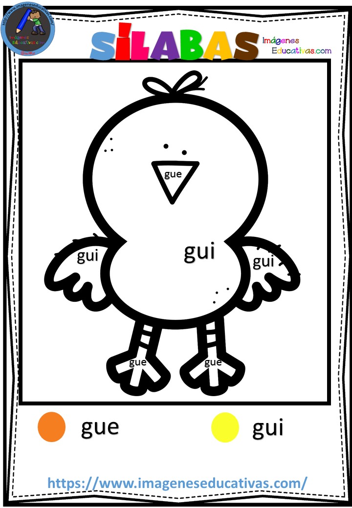 Colorear por sílabas (9) - Imagenes Educativas